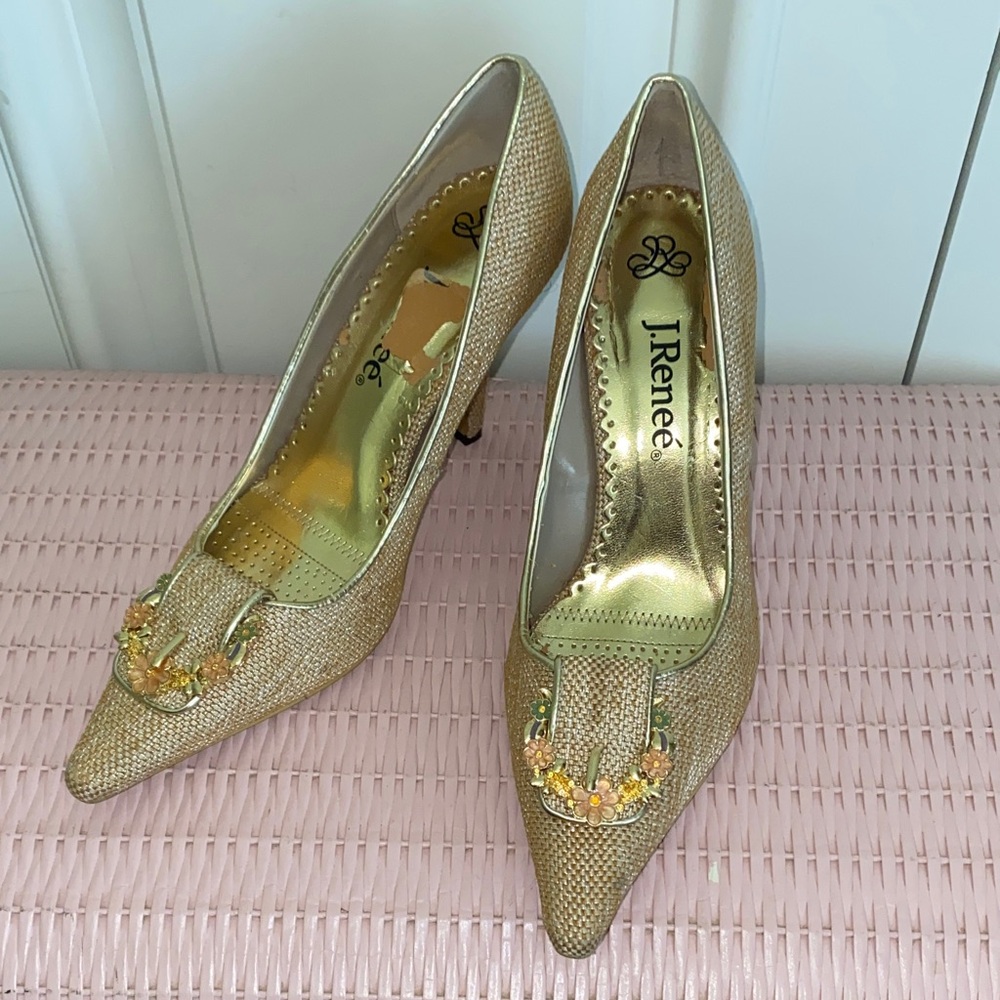 J.Renee Elegant Gold Heels